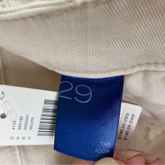 ANTHROPOLOGIE denim | Pilcro The Icon Flare Jeans | Ivory Beige | size 29 | NWT - Picture 10 of 11